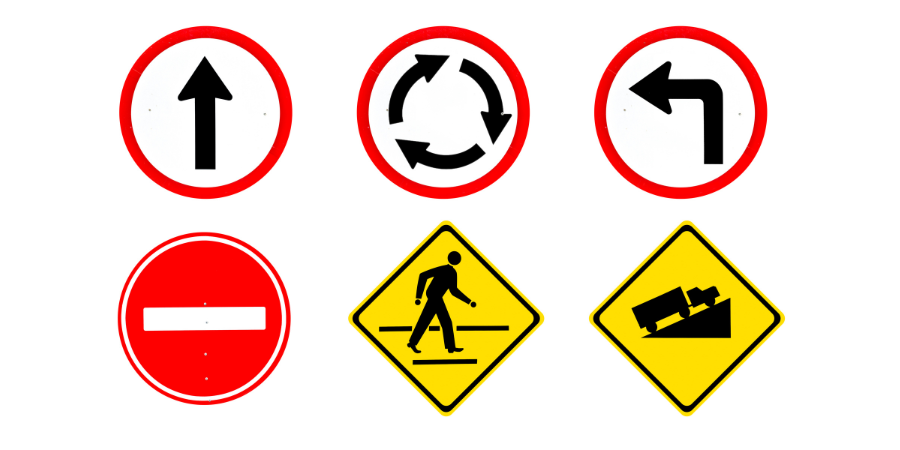 Wie man sich bei Verkehrszeichen richtig verhält