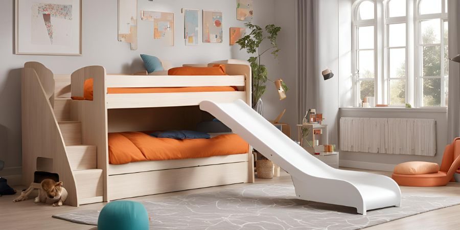 Wie ein Bett mit Rutsche den Alltag Ihrer Kinder verändert: Spaß im Kinderzimmer